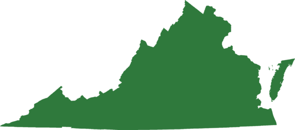 绿蛙遍布整个弗吉尼亚州