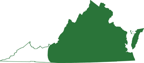 大理石蝾螈几乎遍布弗吉尼亚州所有地区，除了弗吉尼亚州最西部地区