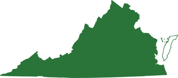 北暗色蝾螈遍布弗吉尼亚州，除岛屿外