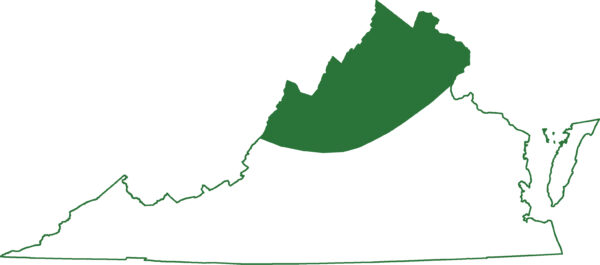 北部双线蝾螈分布于弗吉尼亚州北部阿巴拉契亚地区