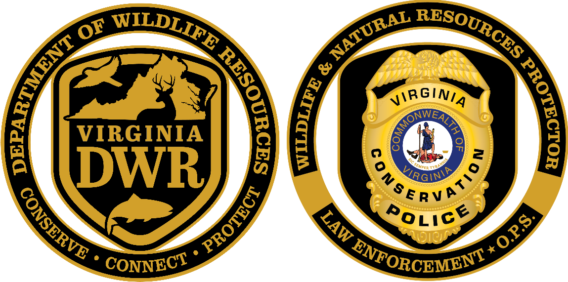 挑战币的图形表示，上面写着：野生动物和自然资源保护者