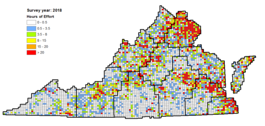 VABBA 2在2018的累计工作地图