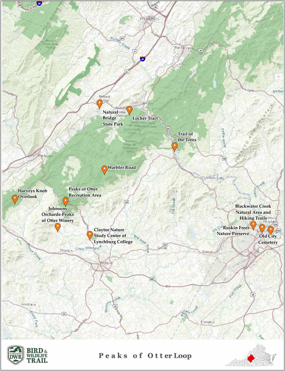 点击在新标签页中打开水獭环峰地图的 PDF 版本